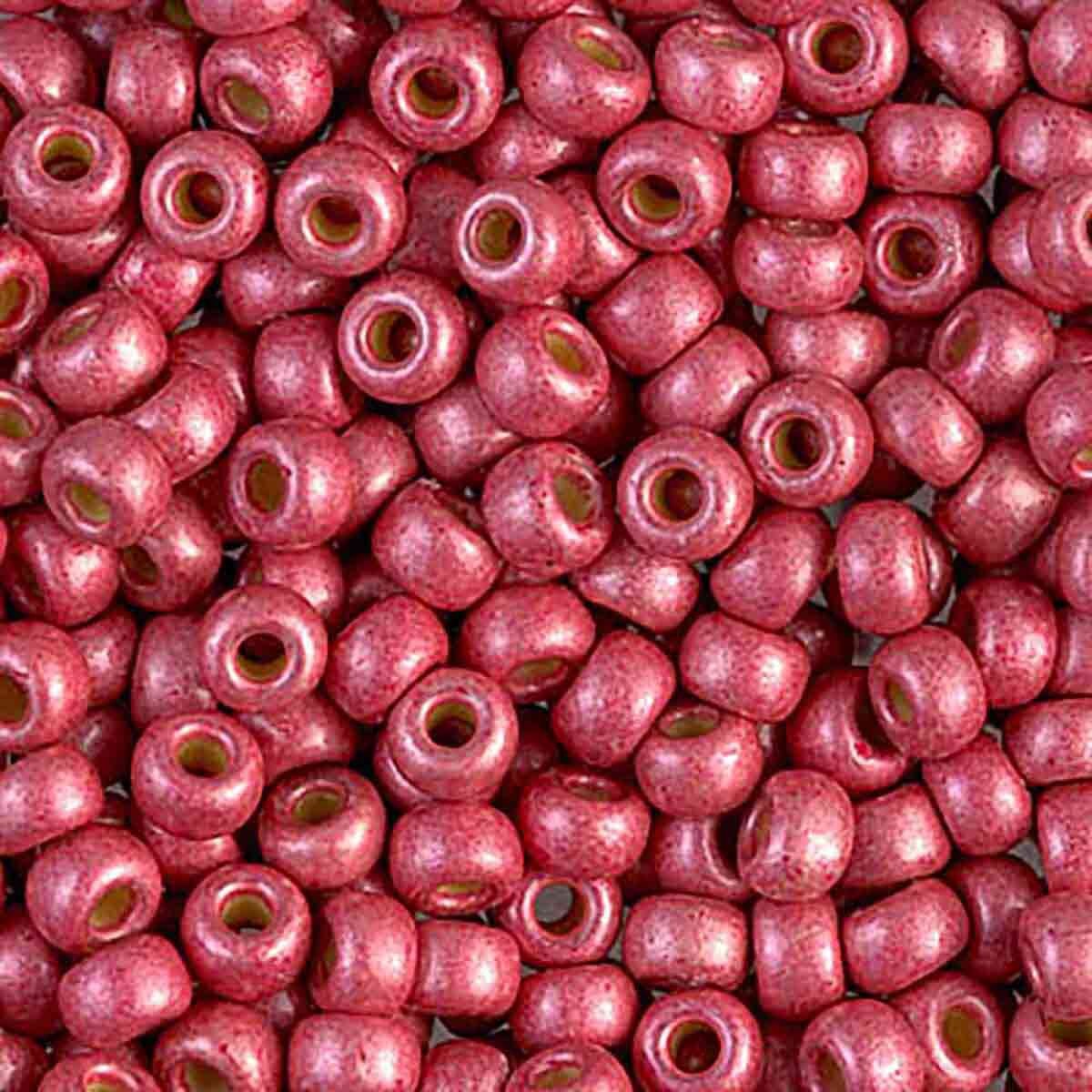 Perline Rocailles Miyuki 6/0 - Duracoat Matte Galvanized Light Cranberry
