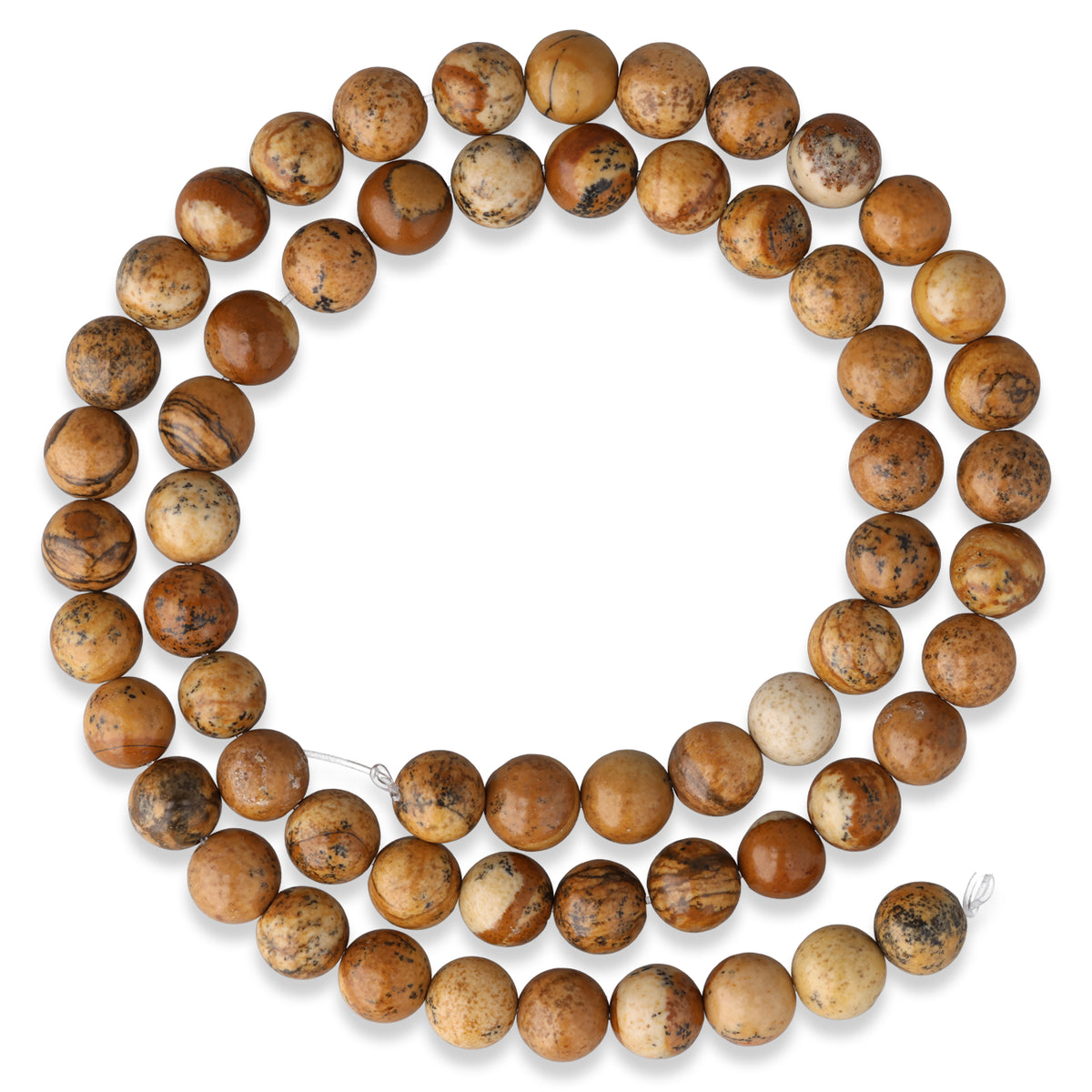 Picture Jasper Beads · round · 6 mm