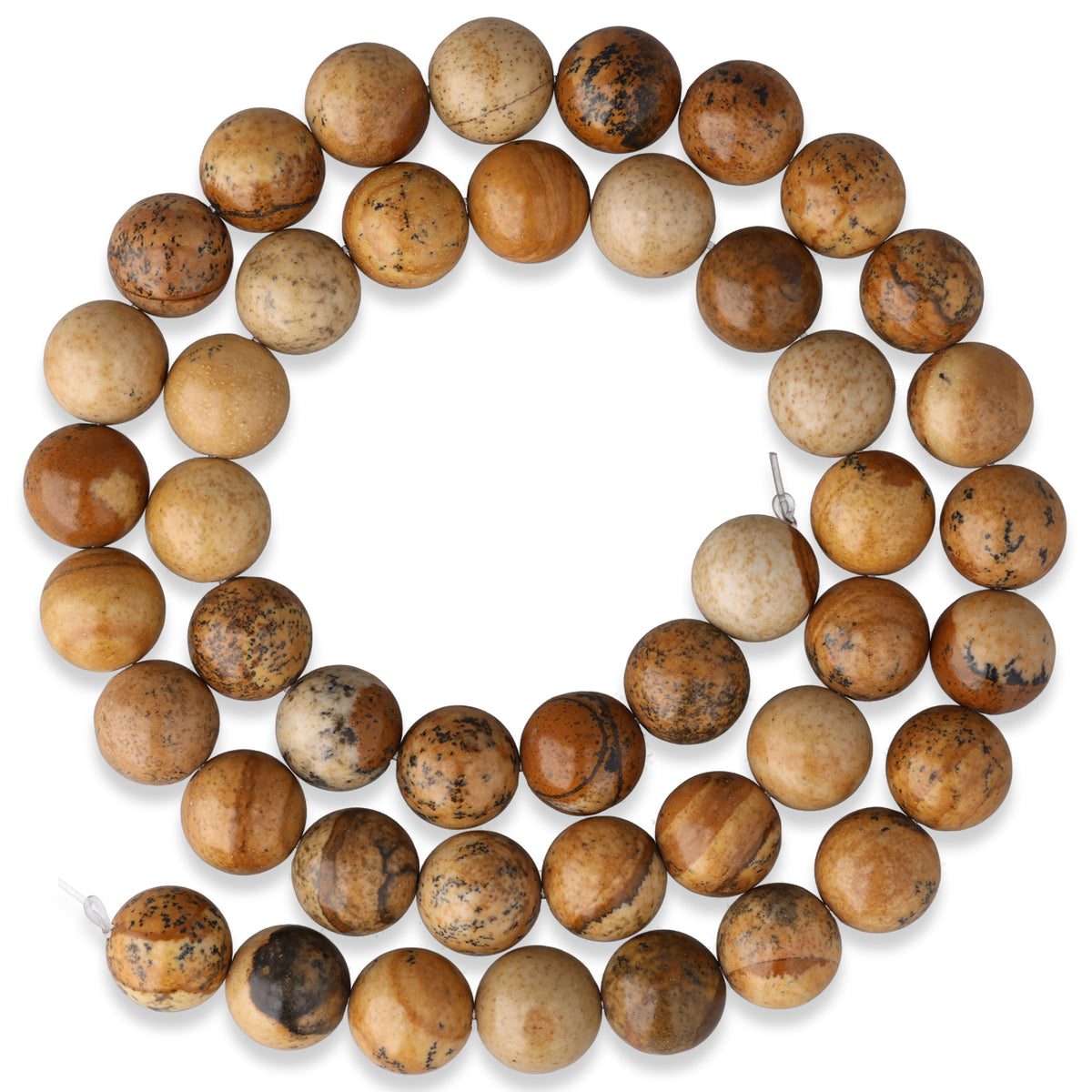 Picture Jasper Beads · round · 8 mm