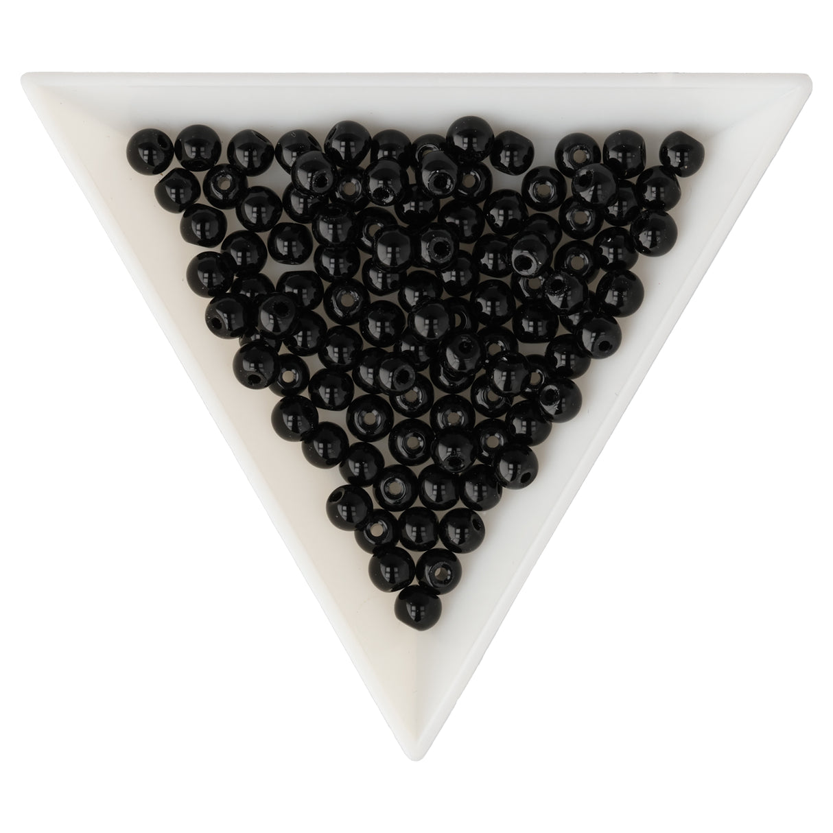 Obsidian Perlen · rund · 4 mm