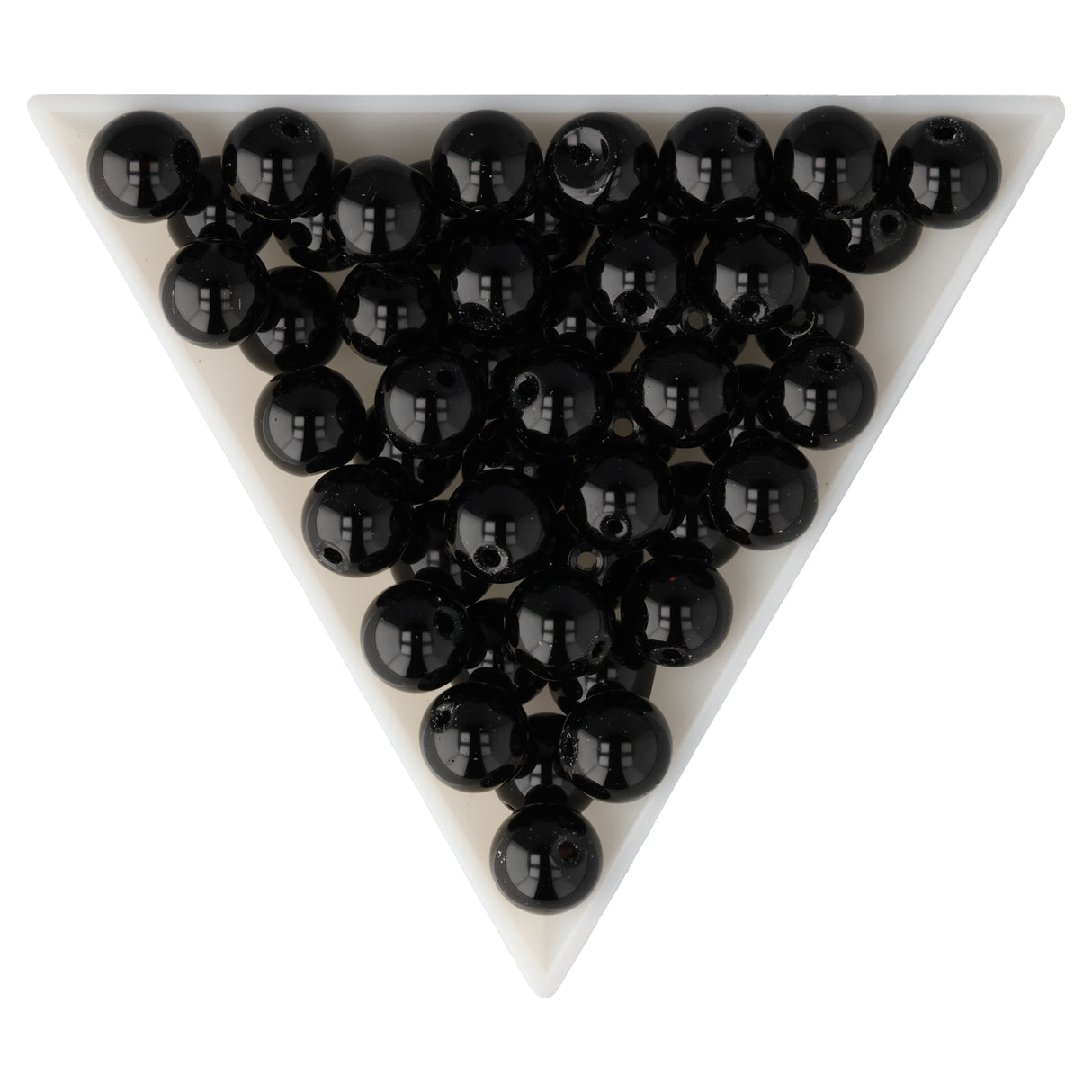 Perline di ossidiana · rotonde · 8 mm