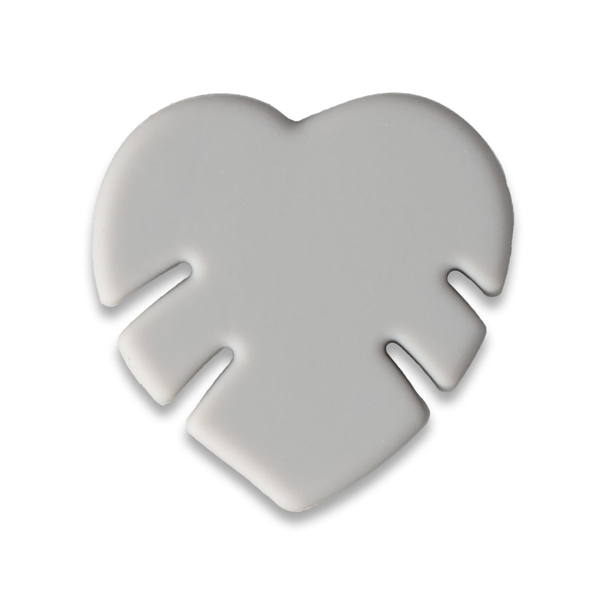Perlina in Silicone Foglia di Monstera • Forma Cuore, Vari Colori