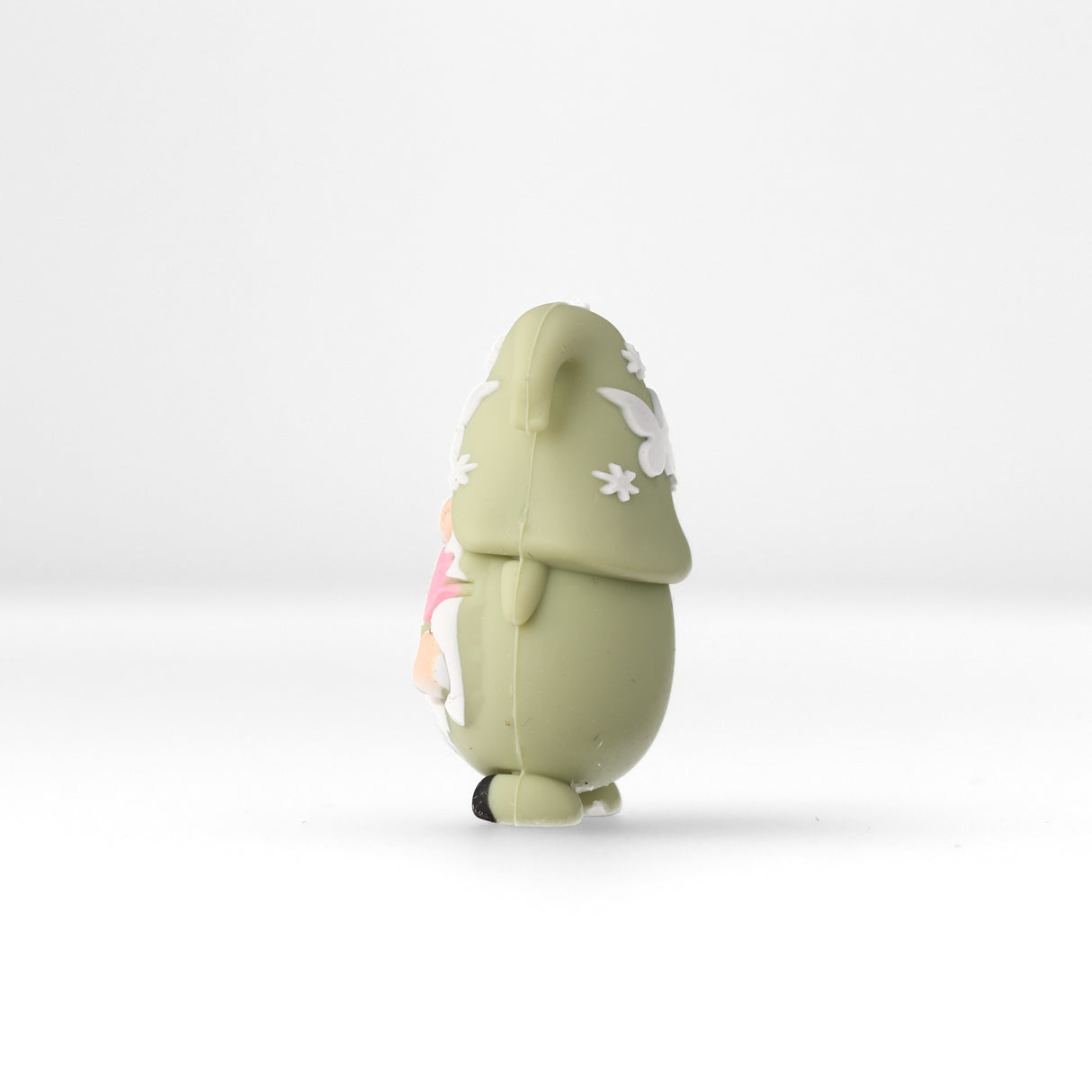 Perlina Focale Gnomo • Perlina in Silicone 3D con Farfalla e Tulipani