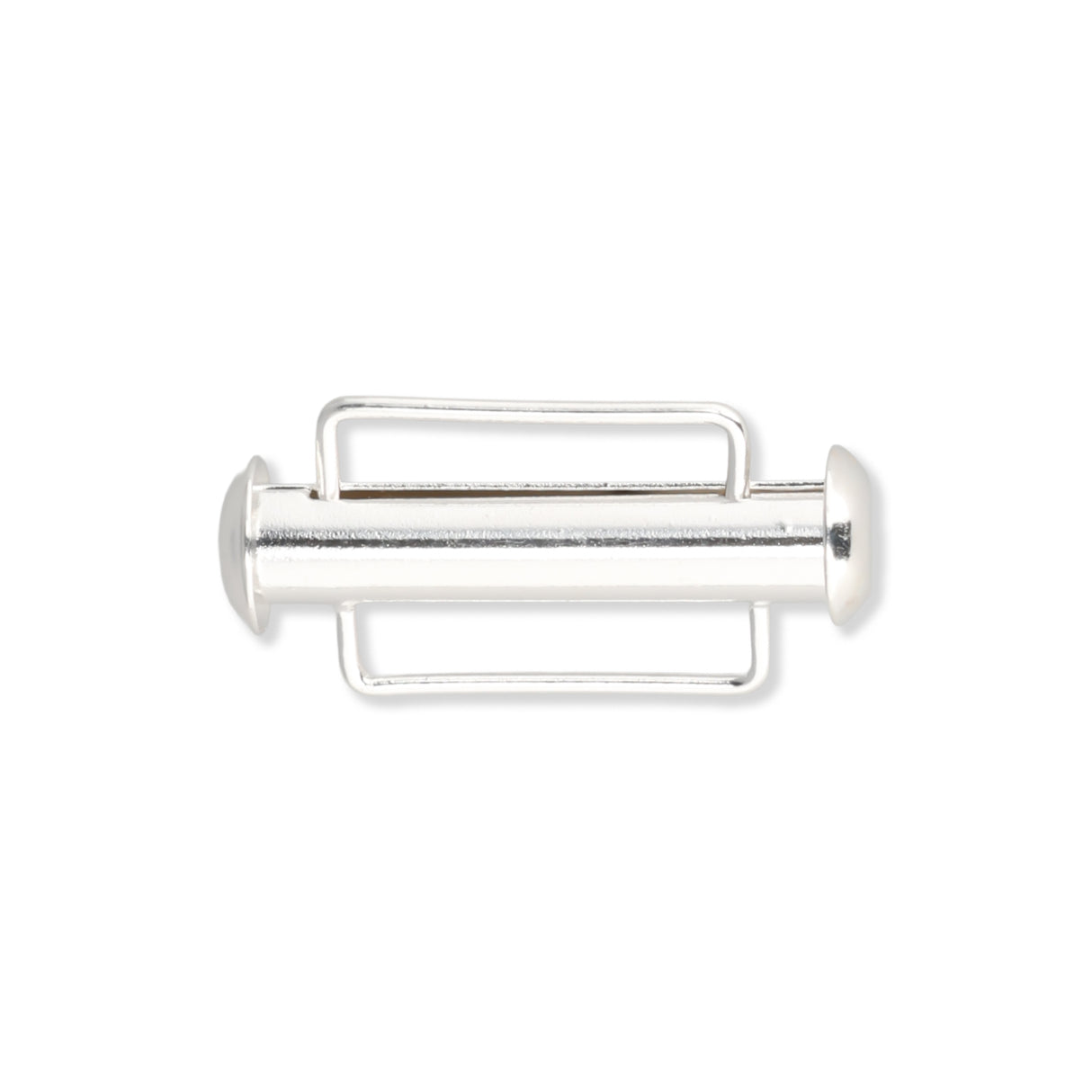 Schiebeverschluss für Webbänder 21,5 mm - versilbert