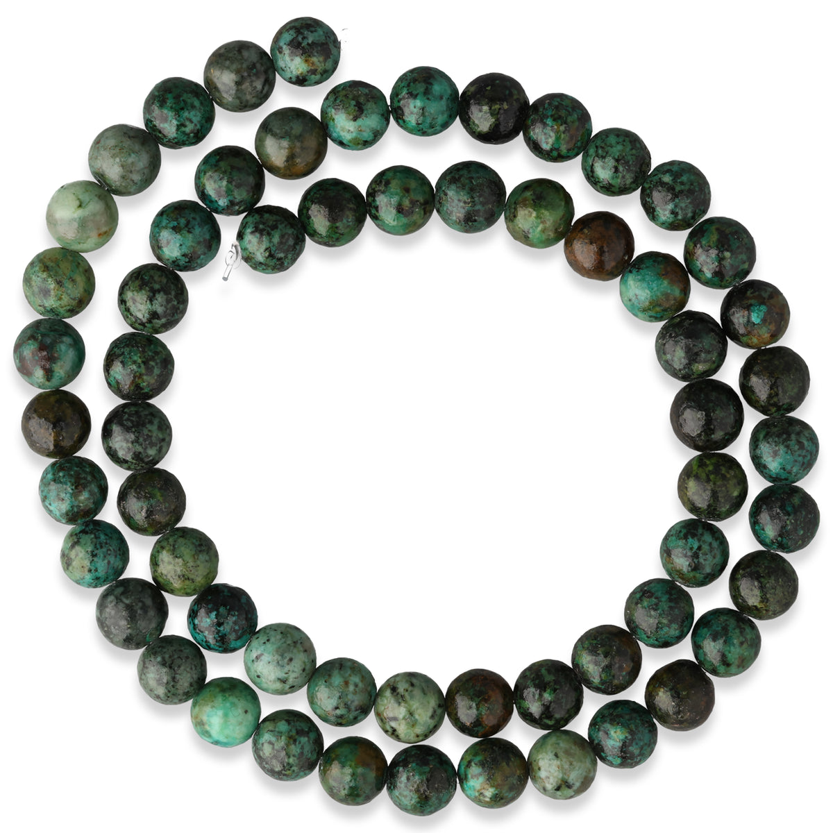 Afrikanischer Türkis Perlen · rund · 6 mm
