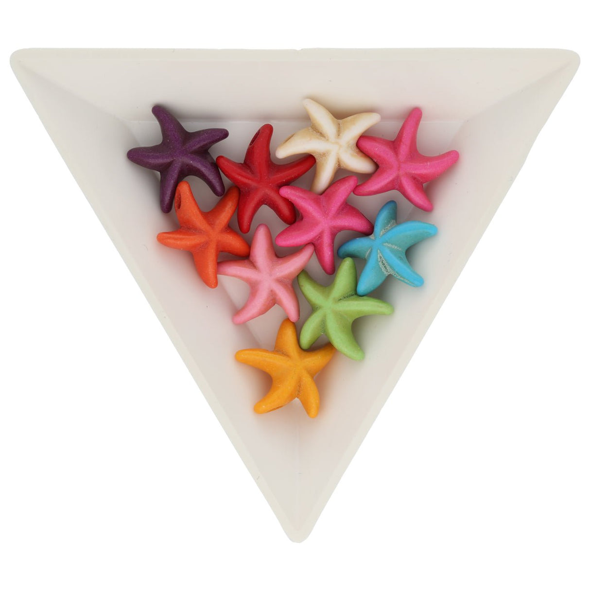 Acryl-Perle Seestern - Farbenmix - PerlineBeads