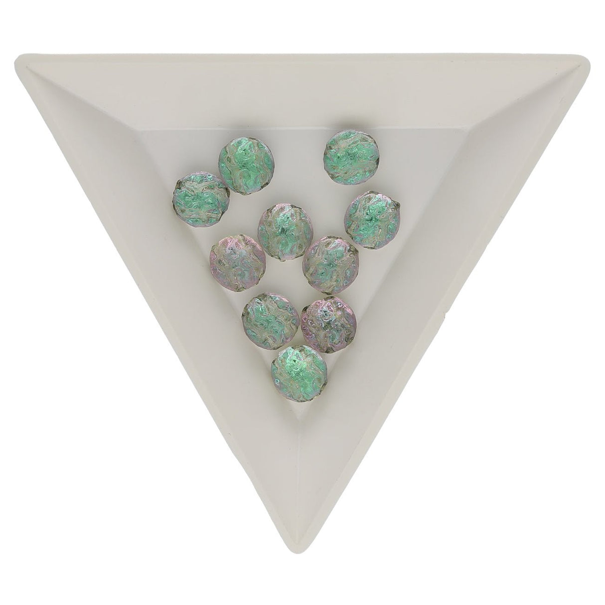 Baroque 2-Loch Cabochon - Backlit Opalescense - PerlineBeads