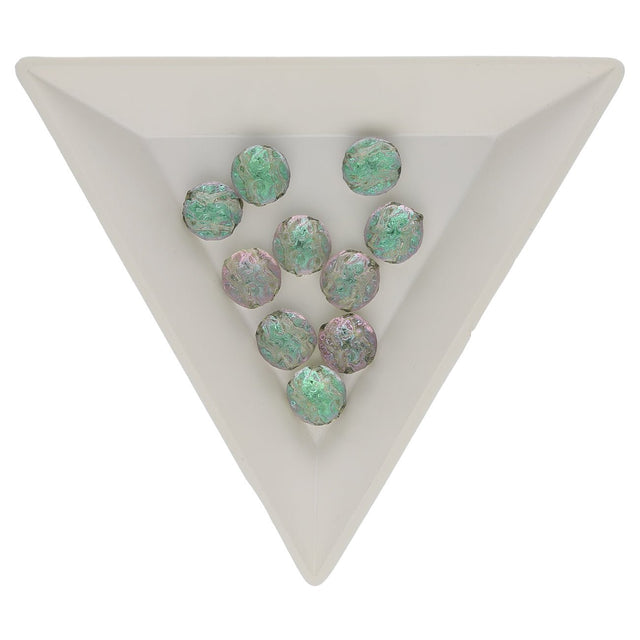 Baroque 2-Loch Cabochon - Backlit Opalescense - PerlineBeads