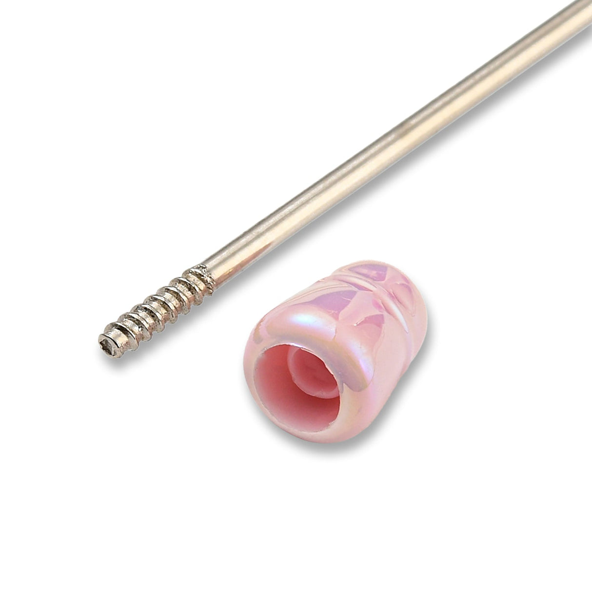 Bastel-Kugelschreiber befüllbar • UV-Beschichtung • Pink • 150mm - PerlineBeads SA