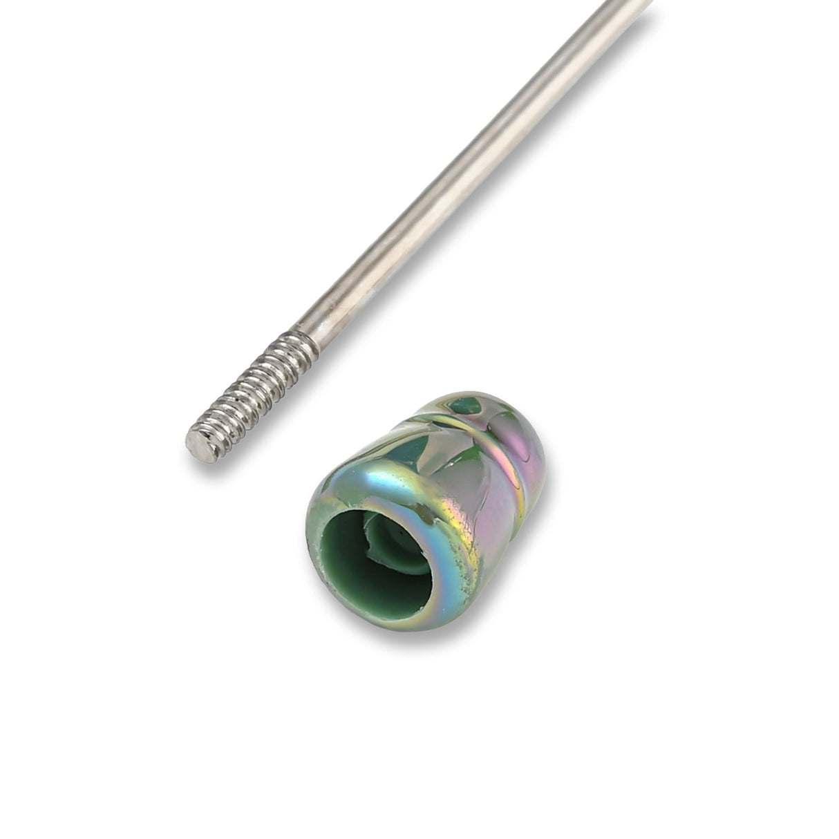 Bastel-Kugelschreiber befüllbar • UV-Beschichtung • Seegrün • 150mm - PerlineBeads SA