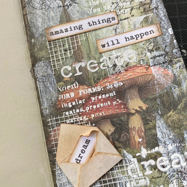 Bedrucktes Scrapbooking Papier | „Mushroom Fairytale“ | 30 - teiliges Set - PerlineBeads SA