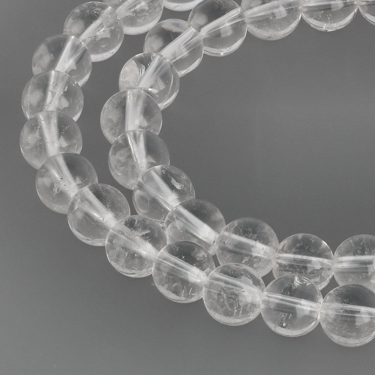 Bergkristall Perlen · rund · 6 mm - PerlineBeads SA