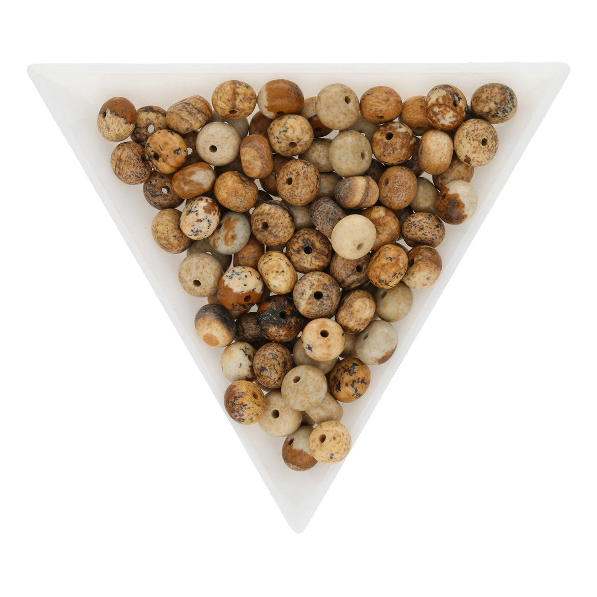 Bildjaspis Rondellen 6 x 4 mm - PerlineBeads SA