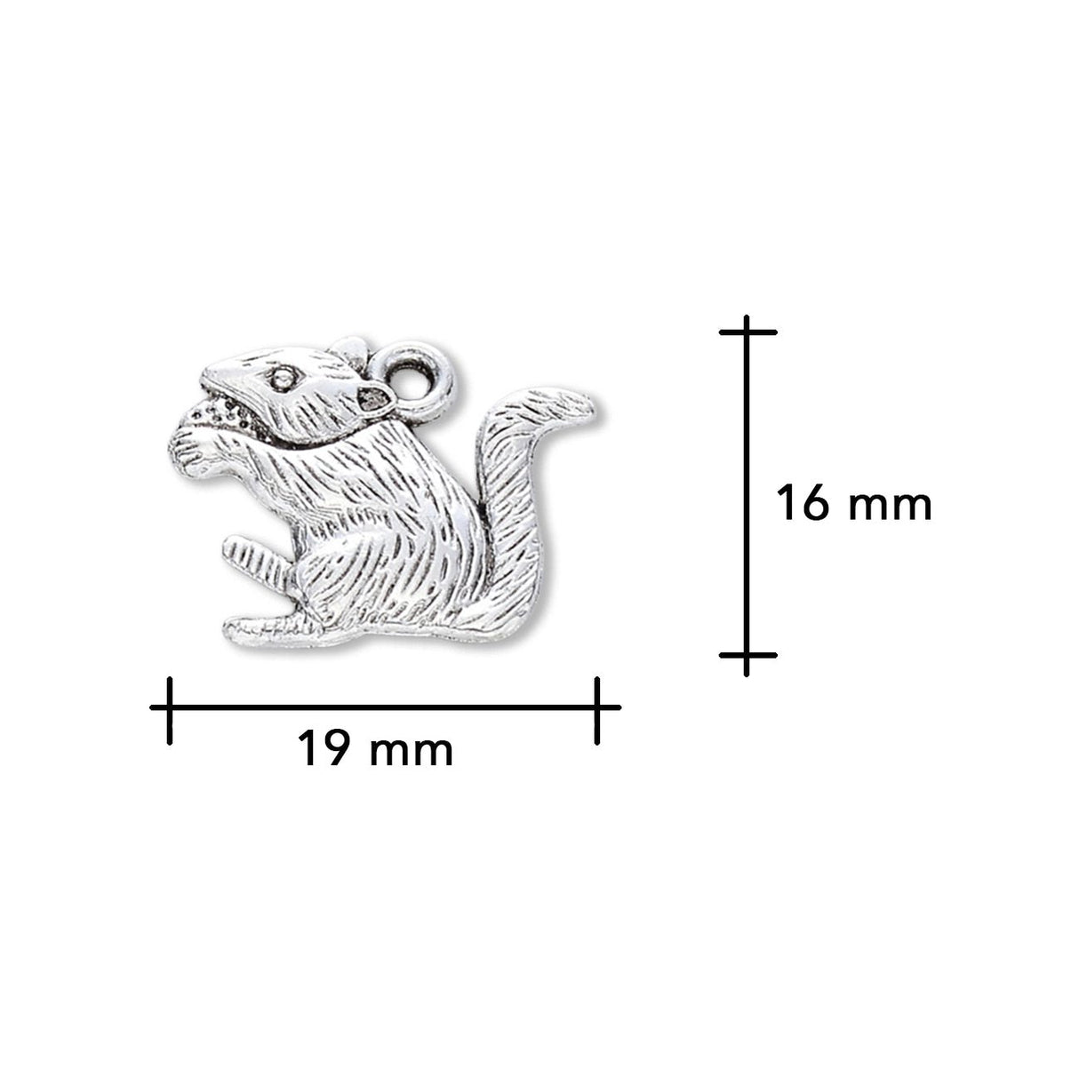 Charm - Anhänger Eichhörnchen - PerlineBeads SA