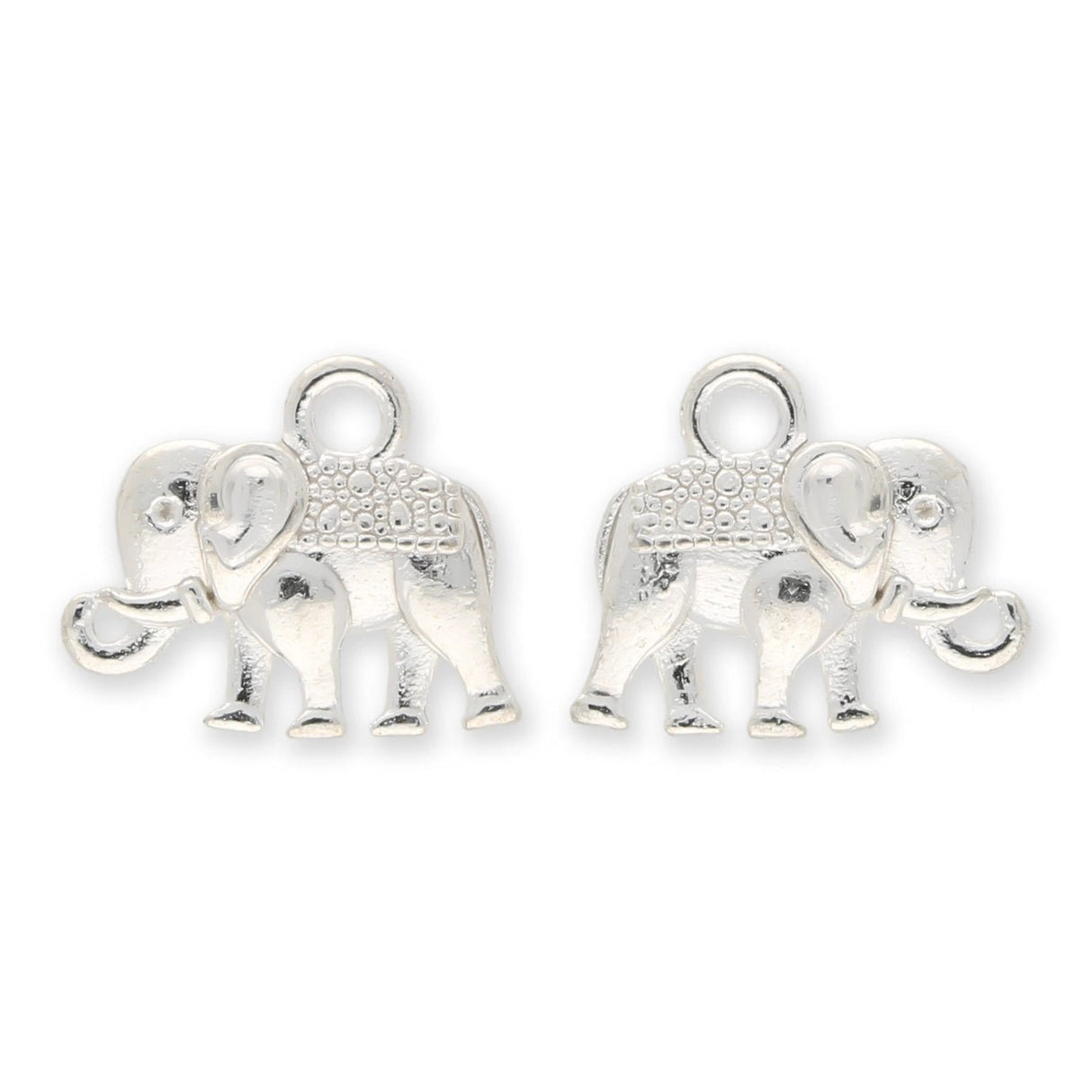 Charm - Anhänger Elefant (2 Stk.) - PerlineBeads SA