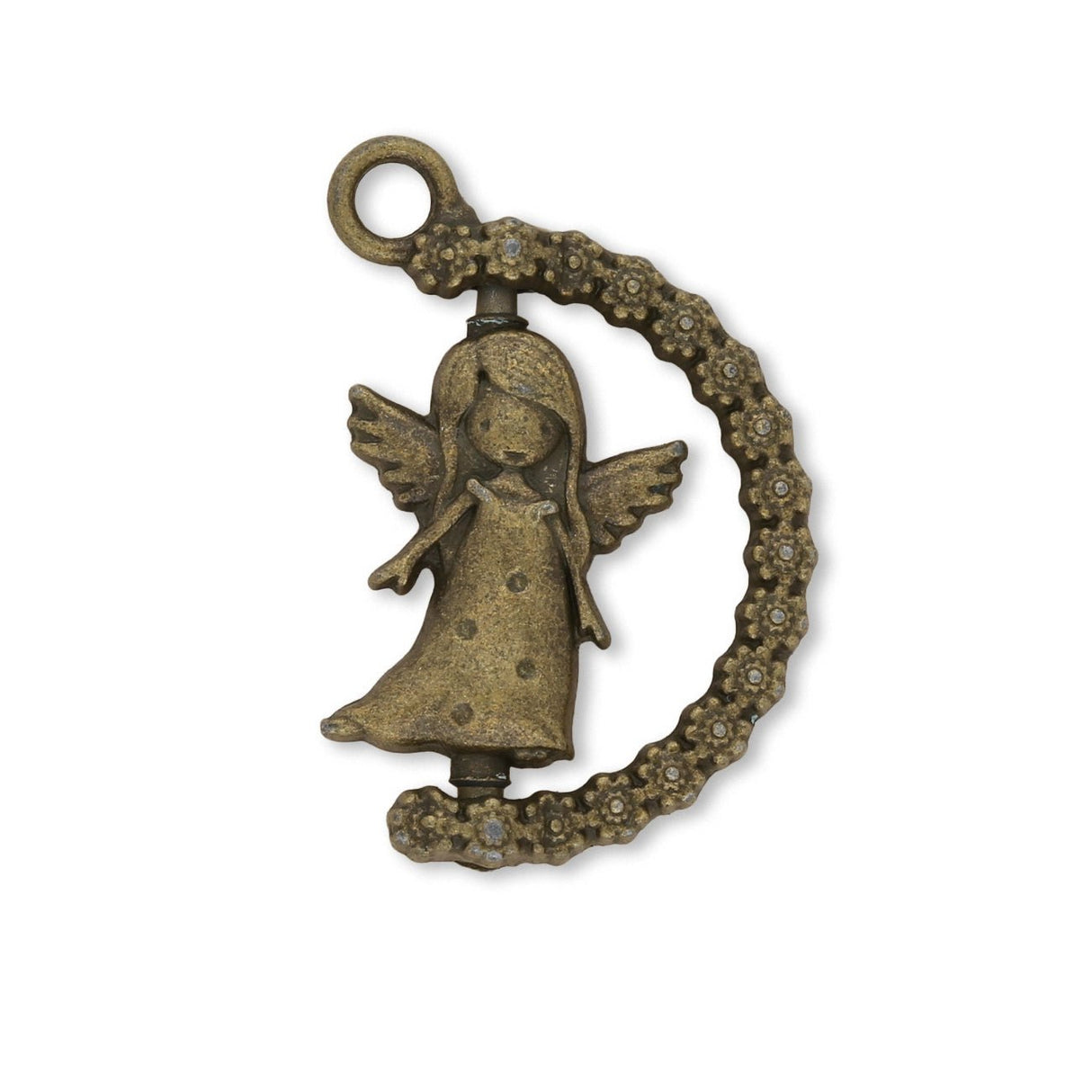 Charm - Anhänger Engel drehbar - PerlineBeads SA