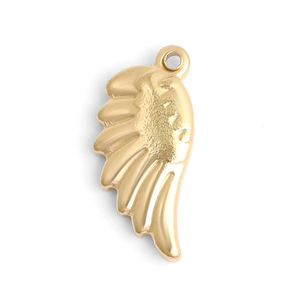 Charm - Anhänger Engelsflügel - Edelstahl PVD - vergoldet - PerlineBeads SA
