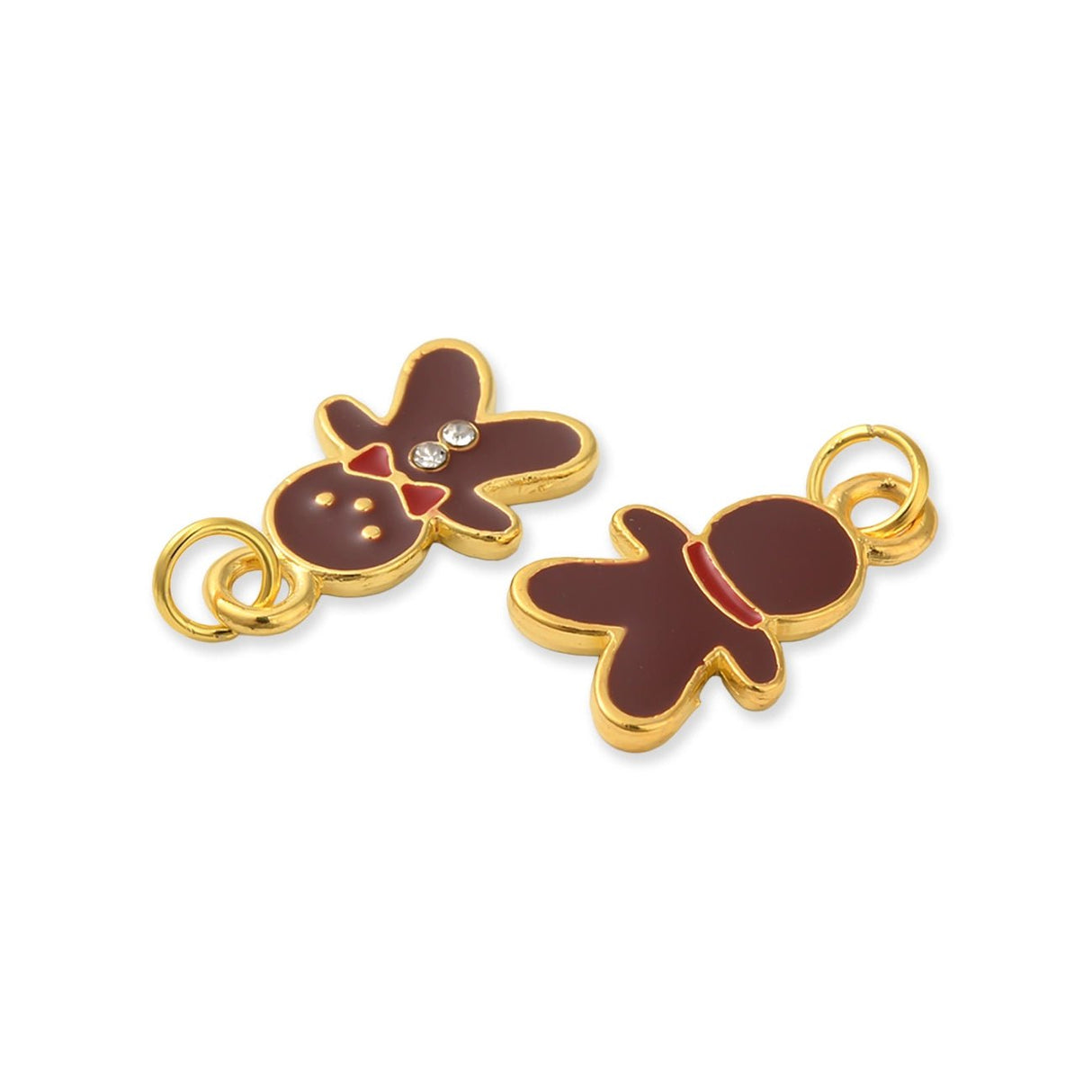 Charm / Anhänger Weihnachten “Lebkuchenmann” - PerlineBeads SA