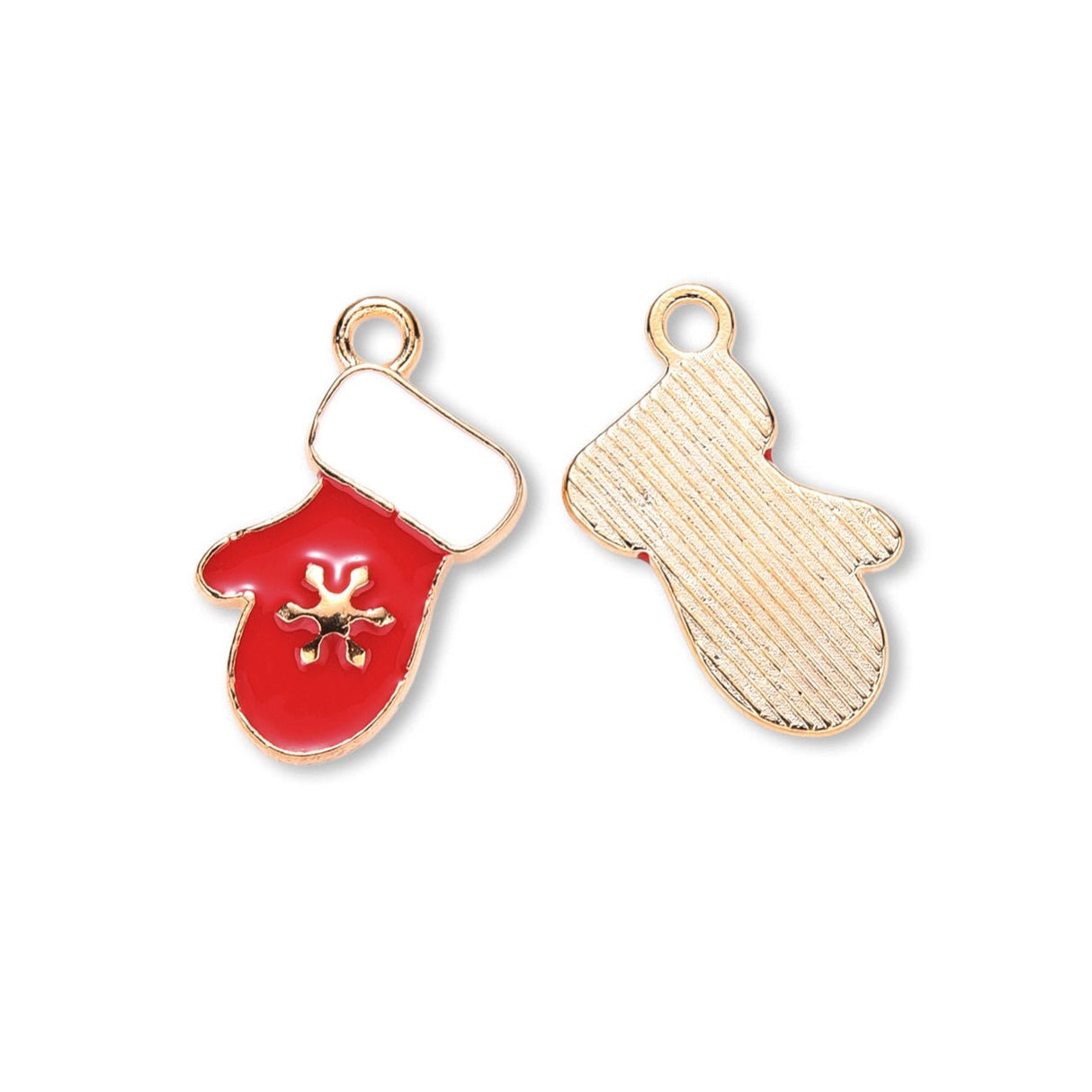 Charm - Anhänger Weihnachtshandschuh - PerlineBeads SA