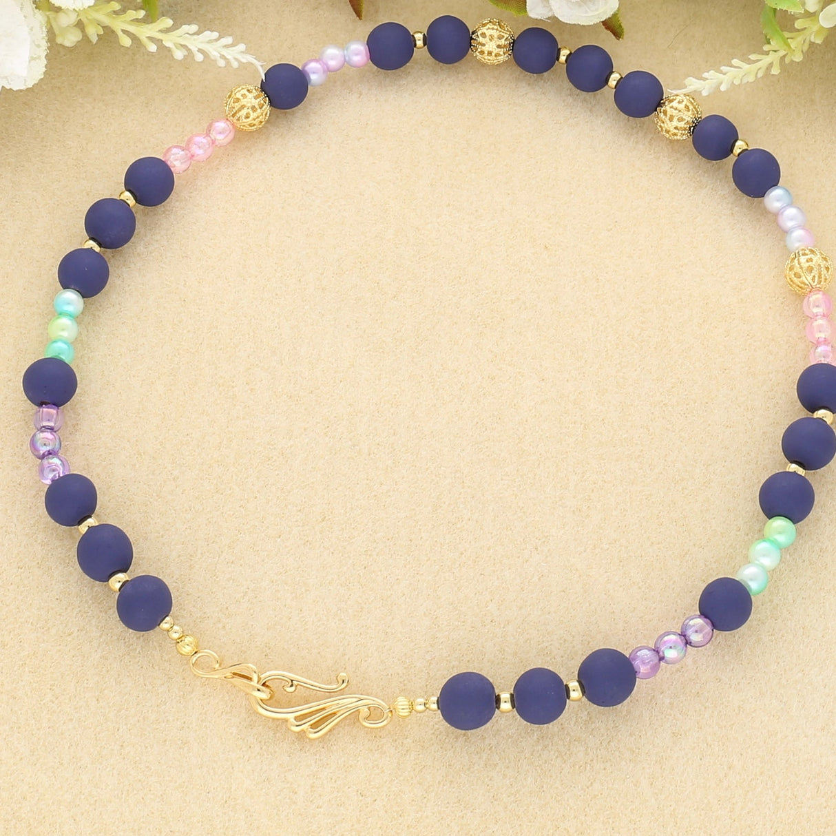 Dekorativer S - Haken Verschluss – goldfarben - PerlineBeads SA