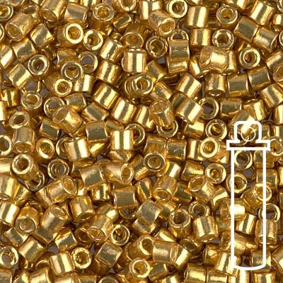 Delica 8/0 - DBL - 1832 - Duracoat Galvanized Gold - PerlineBeads SA