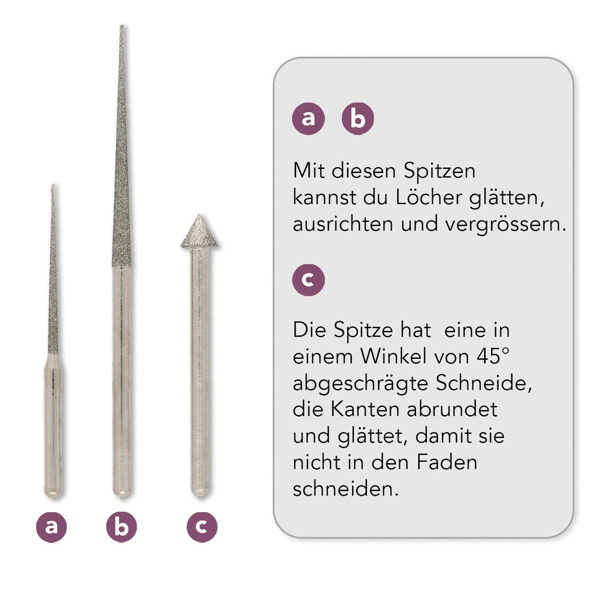 DELUXE Diamantbeschichtetes Perlbohrer - Set – Für perfekte Perlenlöcher - PerlineBeads SA