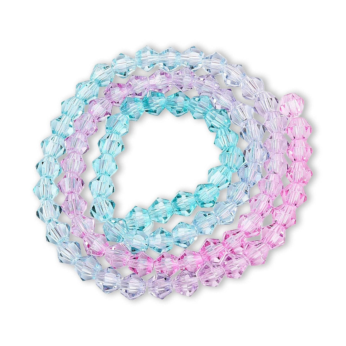 Doppelkegel aus Glas ⋅ 6 mm ⋅ Pink Breeze - PerlineBeads SA