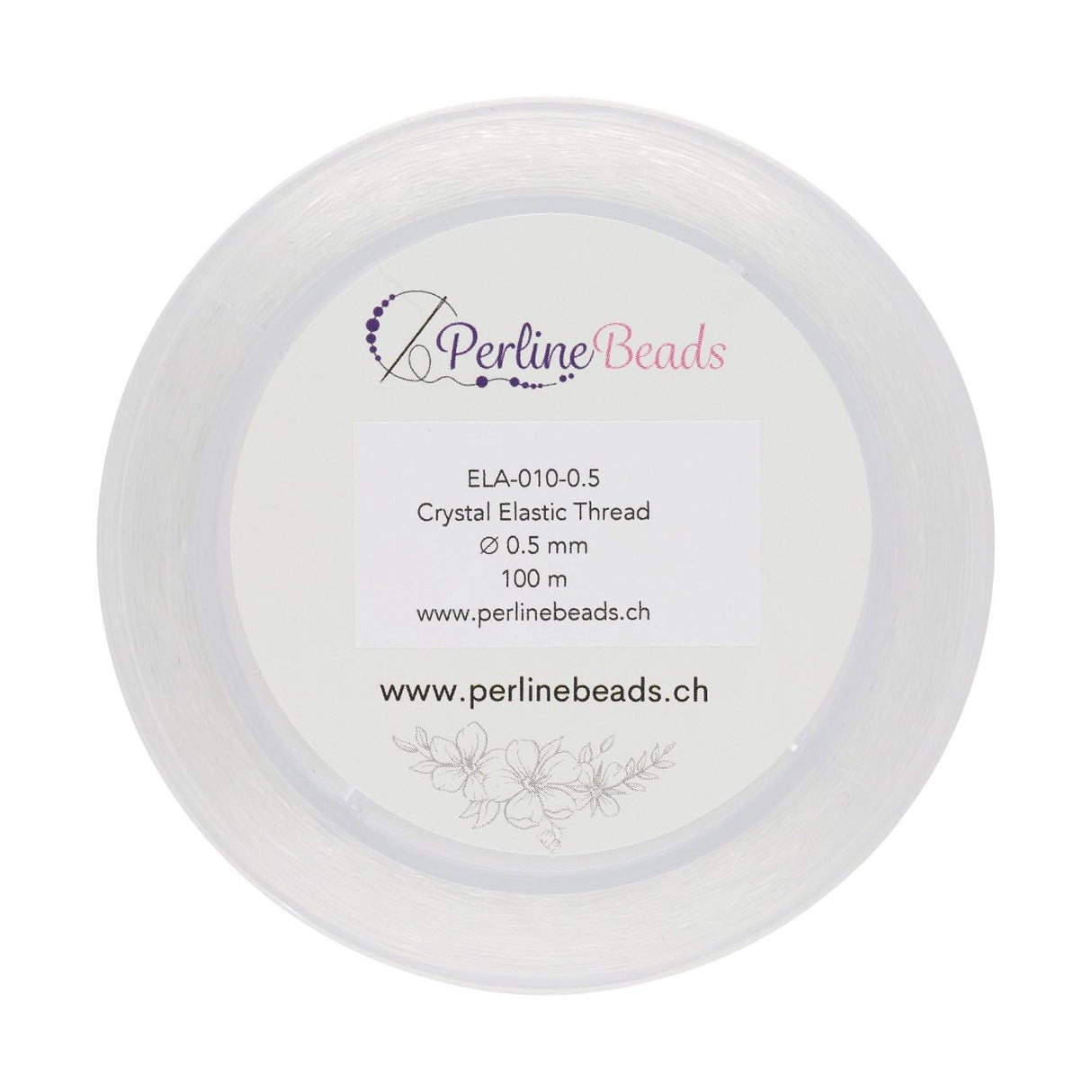 Elastischer Nylonfaden 0,5 mm – Korea Qualität (100 m) - PerlineBeads SA