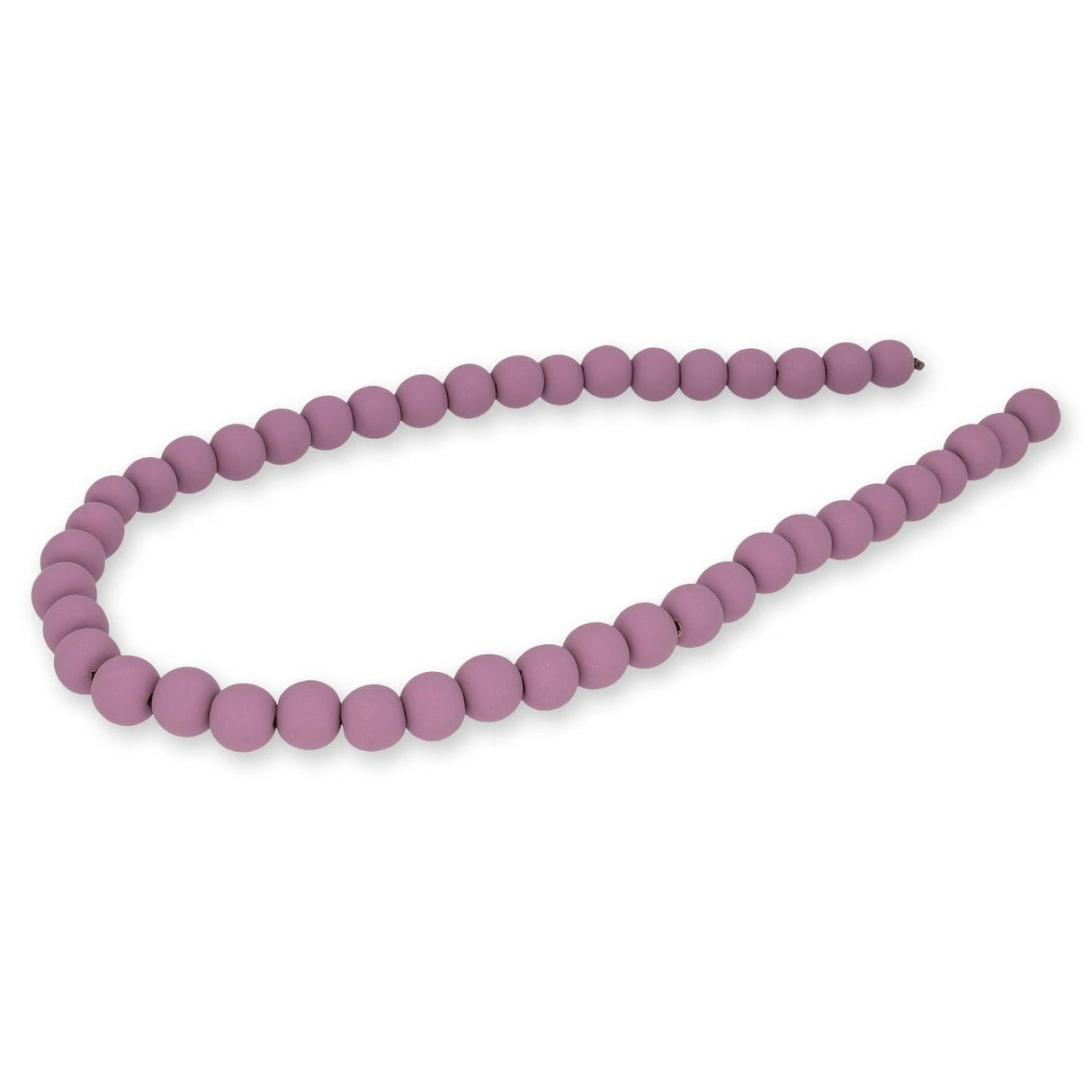 Farbige Holzperlen – ca. Ø 10 mm - Altrosa - PerlineBeads SA