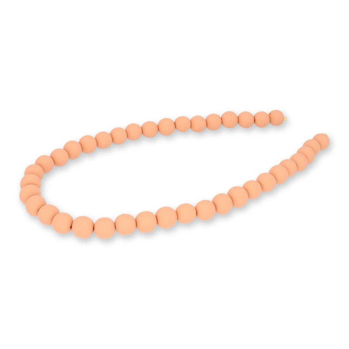 Farbige Holzperlen – ca. Ø 10 mm - Lachs - PerlineBeads SA