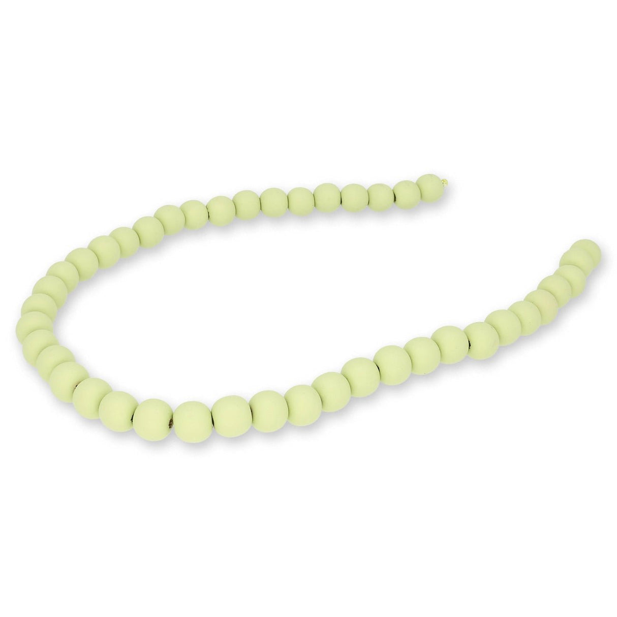 Farbige Holzperlen – ca. Ø 10 mm - Lime - PerlineBeads SA