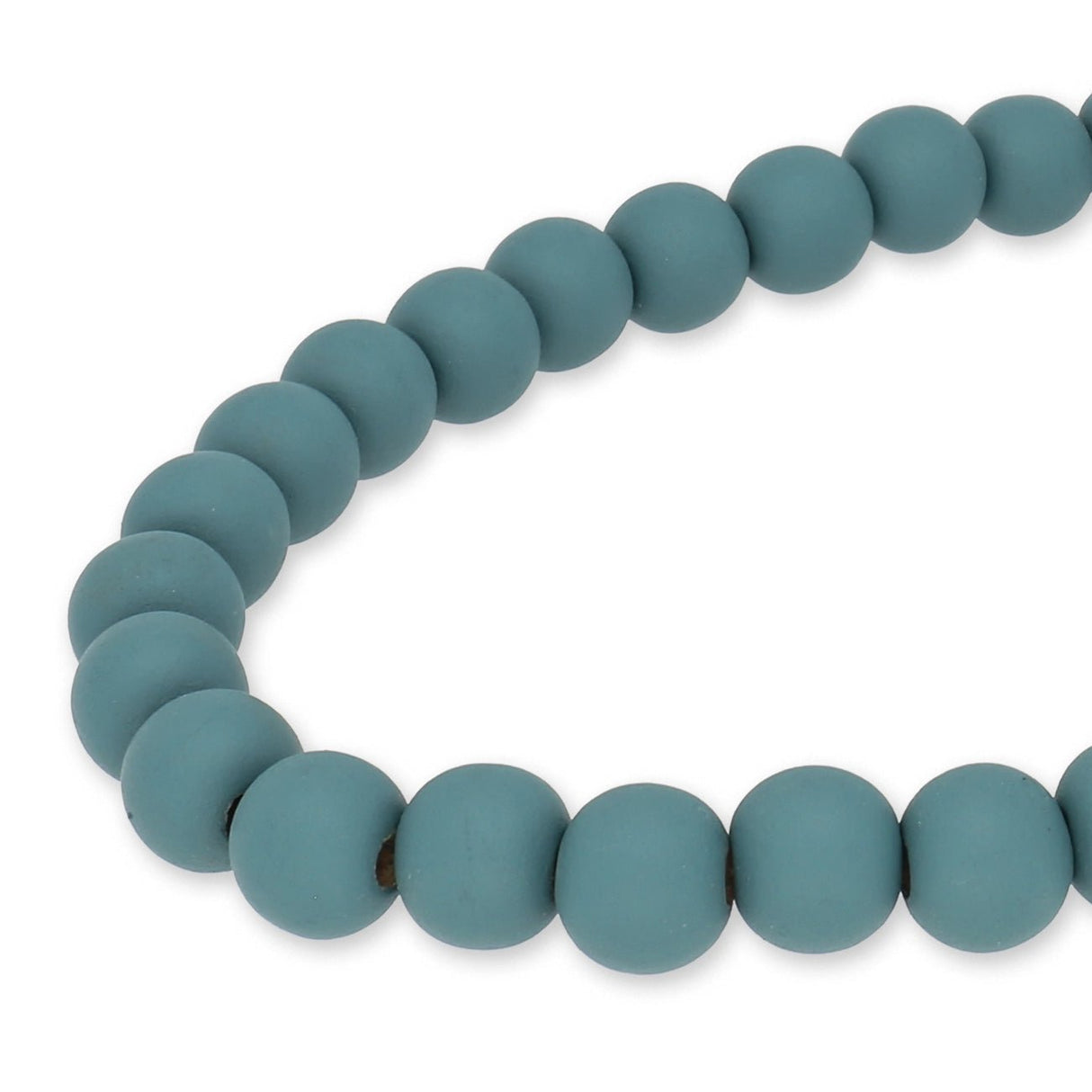 Farbige Holzperlen – ca. Ø 10 mm - Petrol - PerlineBeads SA