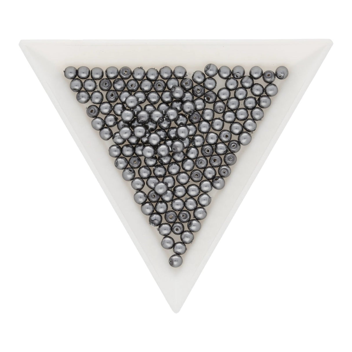 Glasperlen rund - 3 mm - Dark Grey - PerlineBeads SA