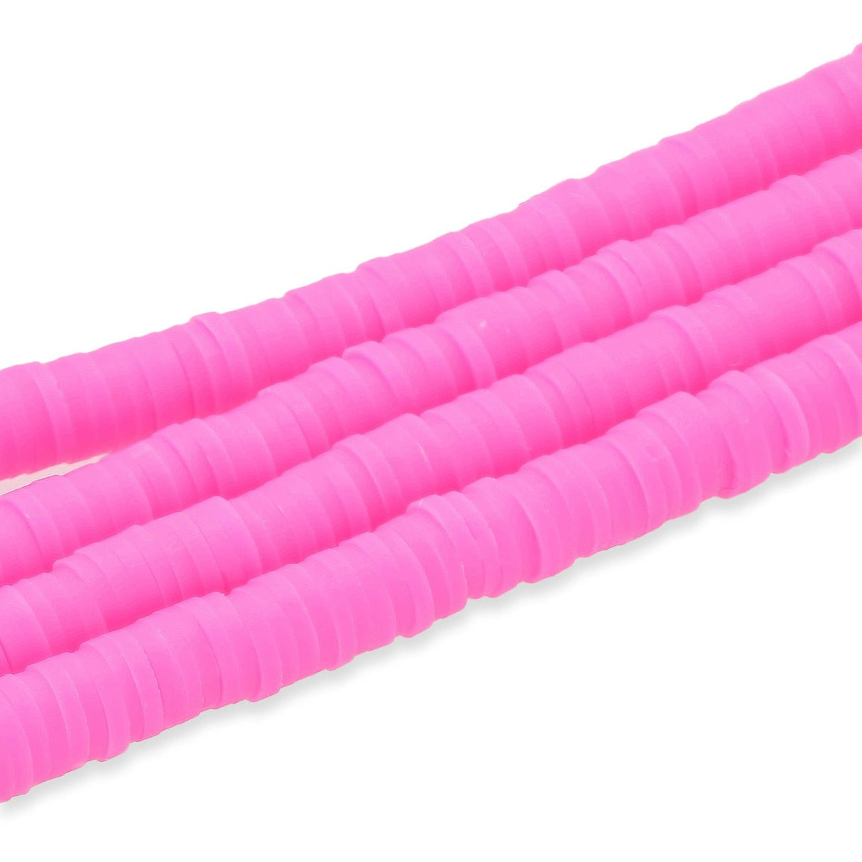 Heishi-Perlen aus Polymerpaste 6 mm – Camelia - PerlineBeads