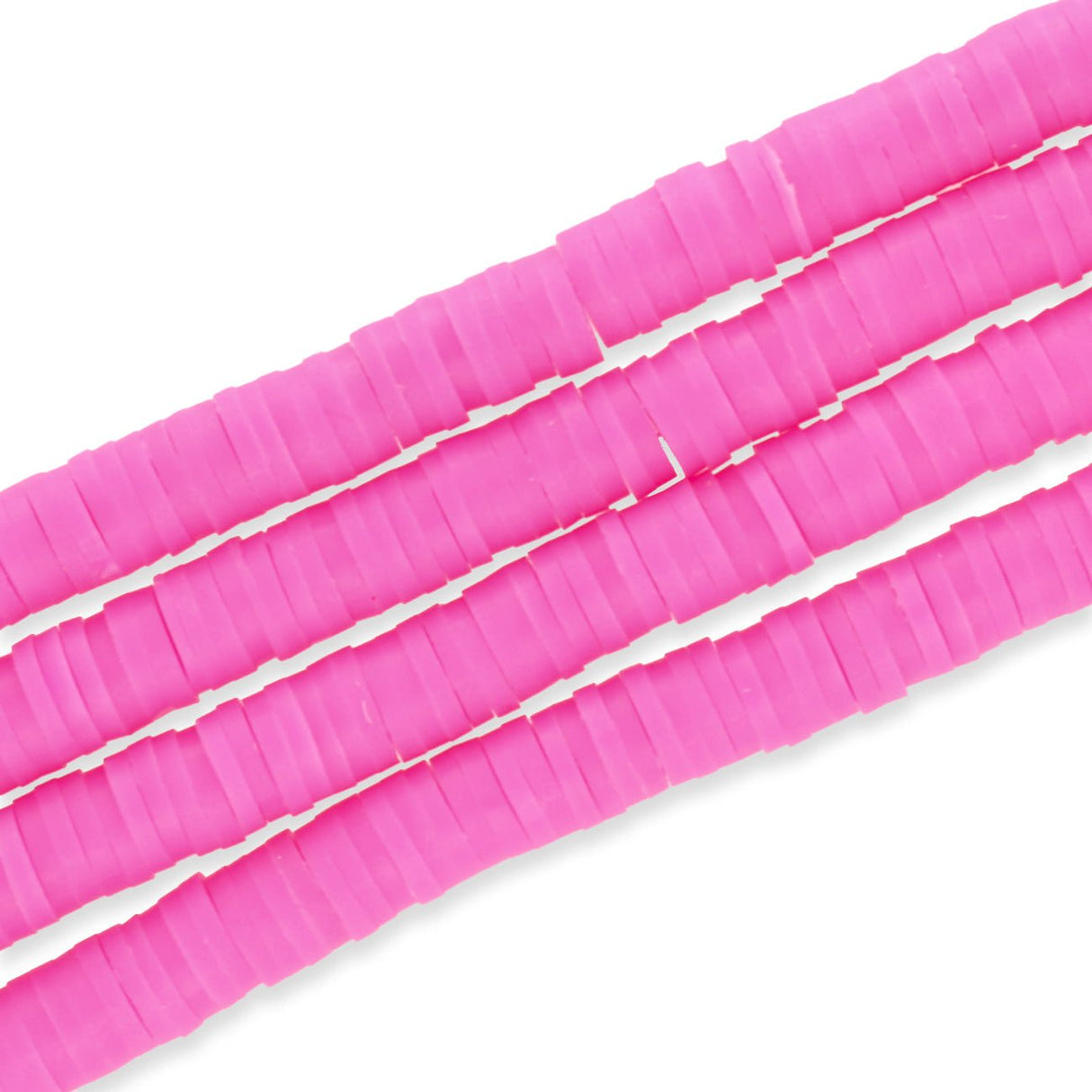 Heishi-Perlen aus Polymerpaste 6 mm – Camelia - PerlineBeads