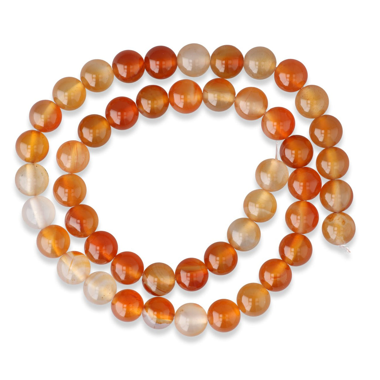 Karneol Perlen · rund · 8 mm - PerlineBeads SA