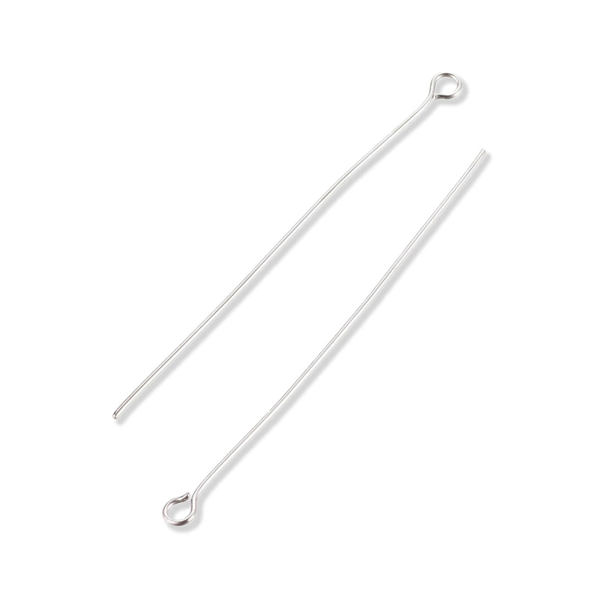 Kettelstift mit Öse 50 mm – Edelstahl - PerlineBeads SA