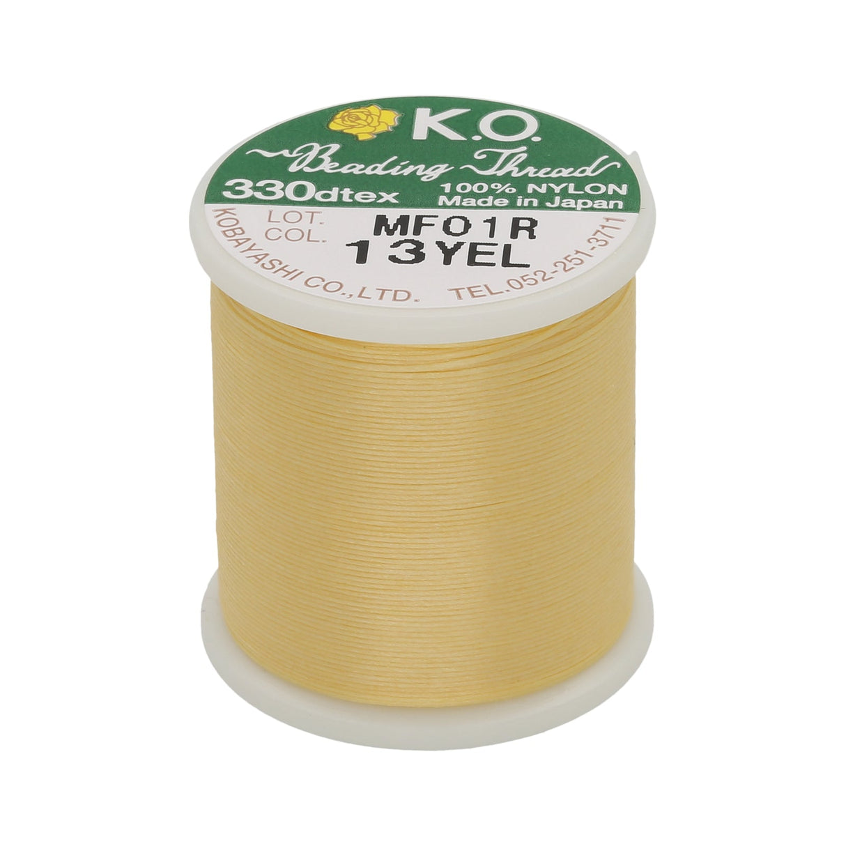 K.O. Perlengarn 330dtex - Gelb - PerlineBeads