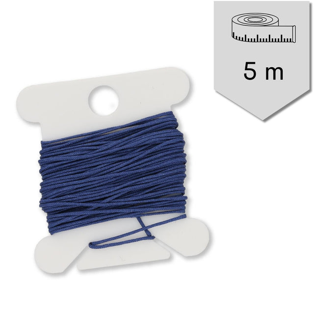 Kordel aus Nylon 0.5 mm - Prussian Blue - PerlineBeads SA