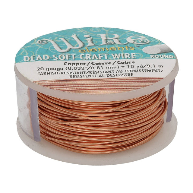 Kupferdraht: Wire Elements™ – 20 Gauge – Copper Tarnish Resistant - PerlineBeads