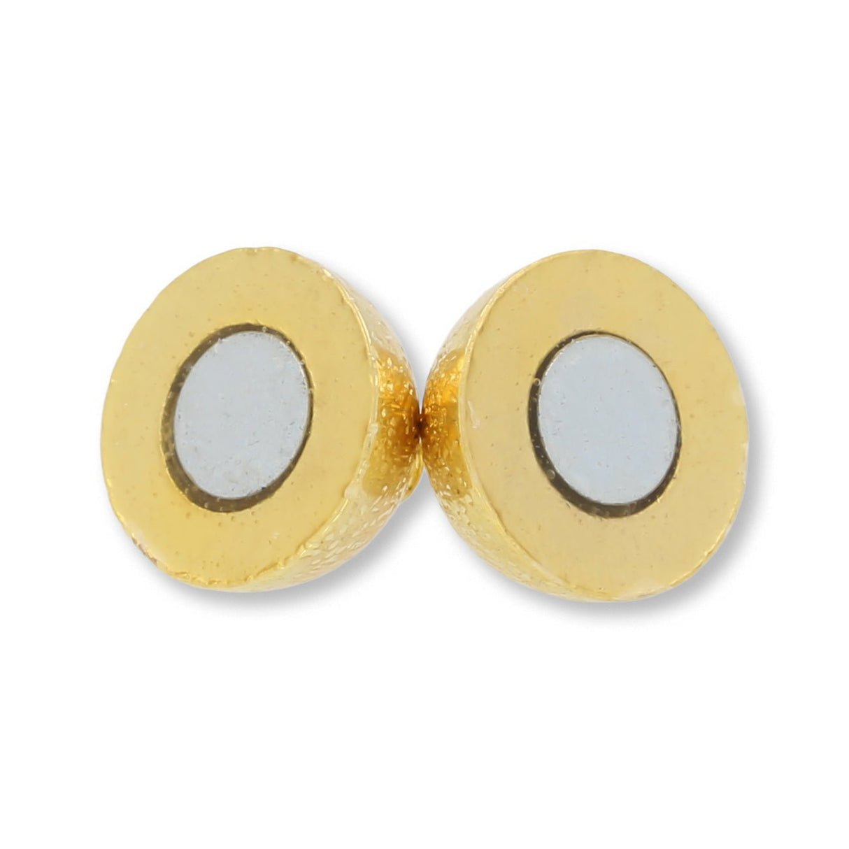 Magnetverschluss rund - 11.5 mm – Farbe Gold - PerlineBeads SA