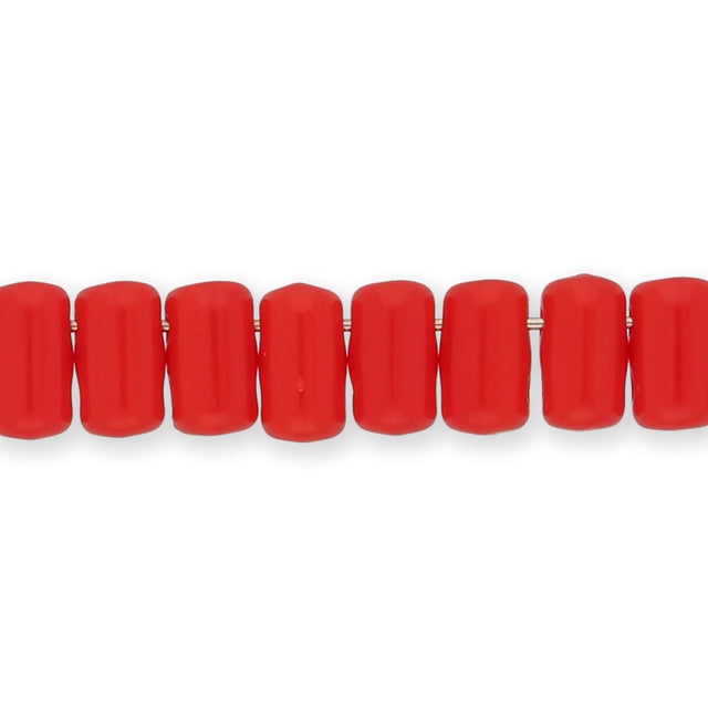 Matubo Rulla Glasperlen - Opaque Coral Red - PerlineBeads SA