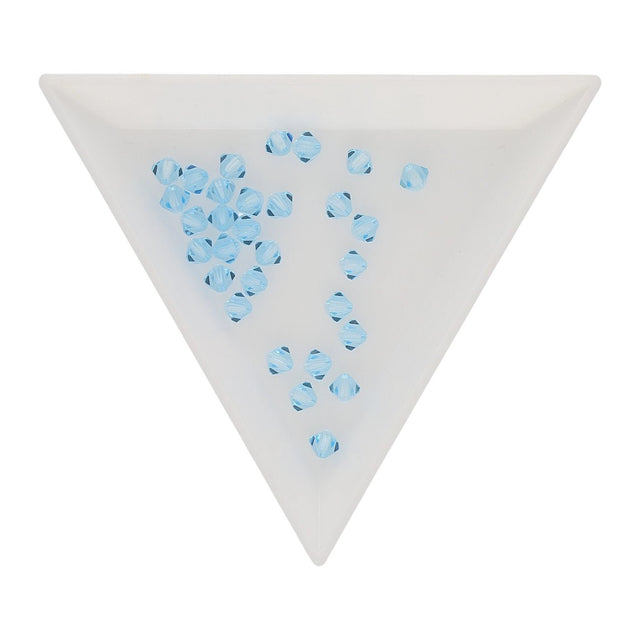 M.C. Doppelkegel 4 mm - Aquamarine - PerlineBeads SA