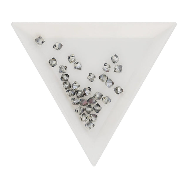 M.C. Doppelkegel 4 mm - Crystal Valentinite - PerlineBeads SA