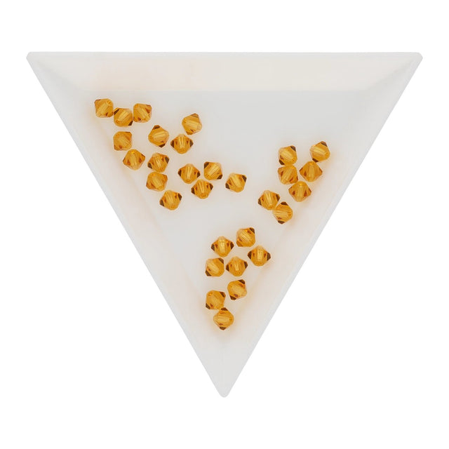 M.C. Doppelkegel 4 mm - Topaz - PerlineBeads SA