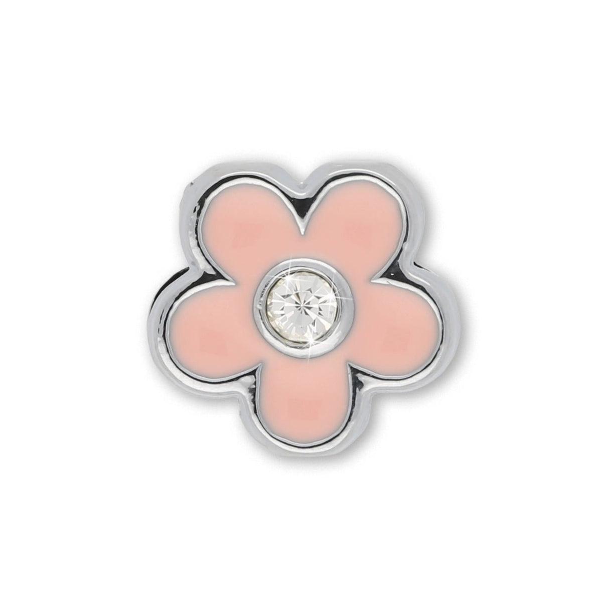 Metallperle Slider «Flower» mit Strass – Funkelnder Blütenzauber - PerlineBeads SA