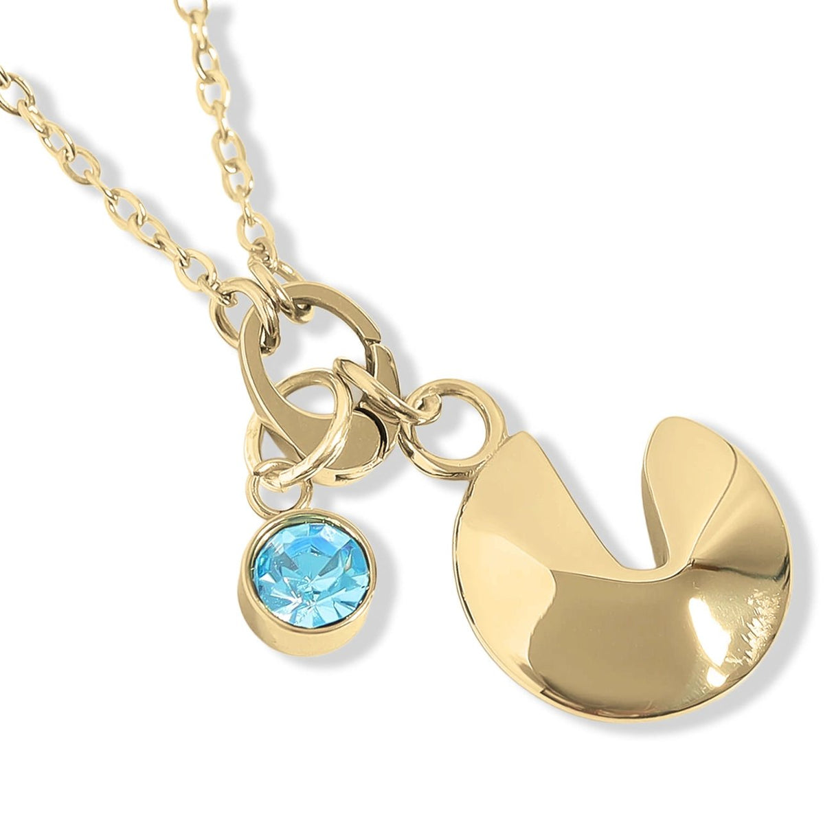 Mini Oval Karabiner – 18K vergoldeter Edelstahl - PerlineBeads SA