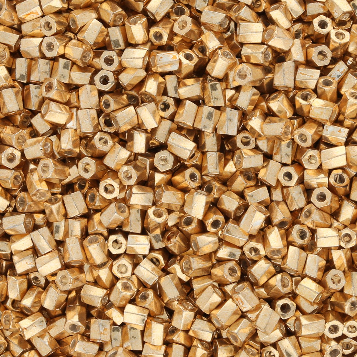 Miyuki Twist Hex Cut 10/0 – Galvanized Gold - PerlineBeads