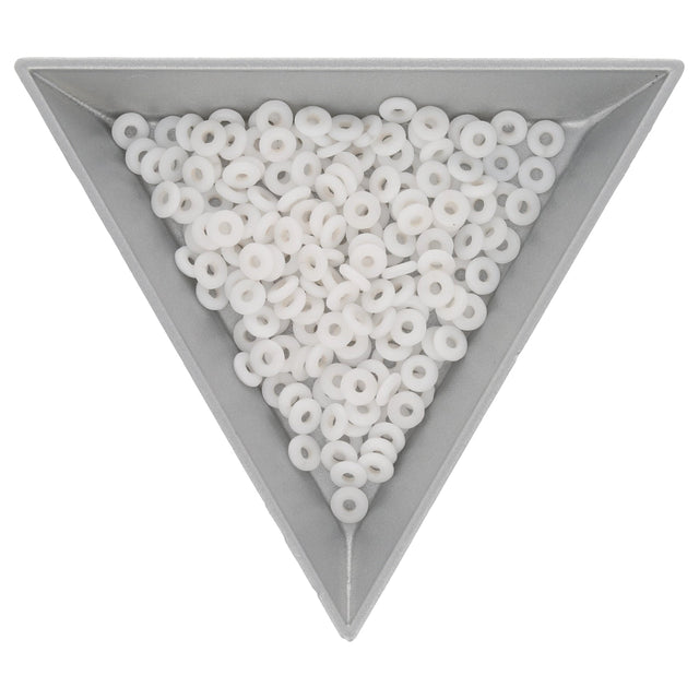 O Beads® 1x4 mm - Chalk White - PerlineBeads SA