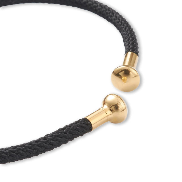 Offenes Armband aus geflochtenem Draht mit Schraubverschluss - PerlineBeads SA